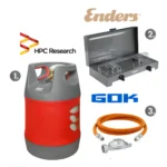 Набір: газова плита Enders Canberra + балон газовий HPCR-G.4, 18,2л + комплект підключення