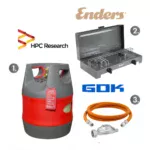 Набор: газовая плита Enders Canberra + баллон газовый HPCR-G.4, 12,7л + комплект подключения