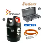Набір: газова плита Enders Canberra + балон газовий HPCR-G.4, 18,2л c відсікачем + комплект підключення