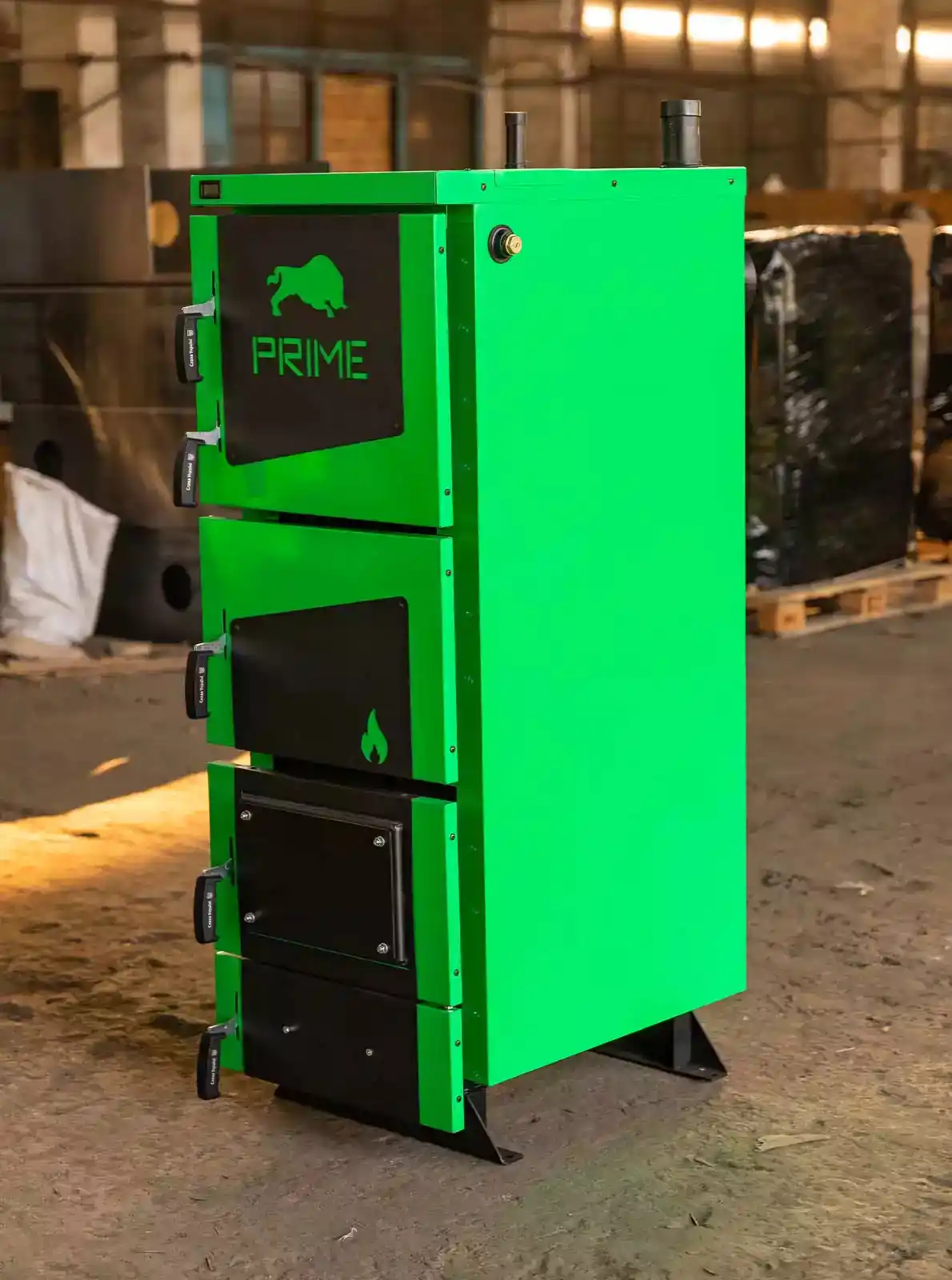 Котел твердопаливний Zubr Prime 6 мм, Одноконтурний, 20 кВт, 200 м2, до 12 годин - Зображення 5