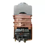 Газовая колонка KOER KWH.G0110 BLACK дымоходная, 20 кВт - Зображення 2