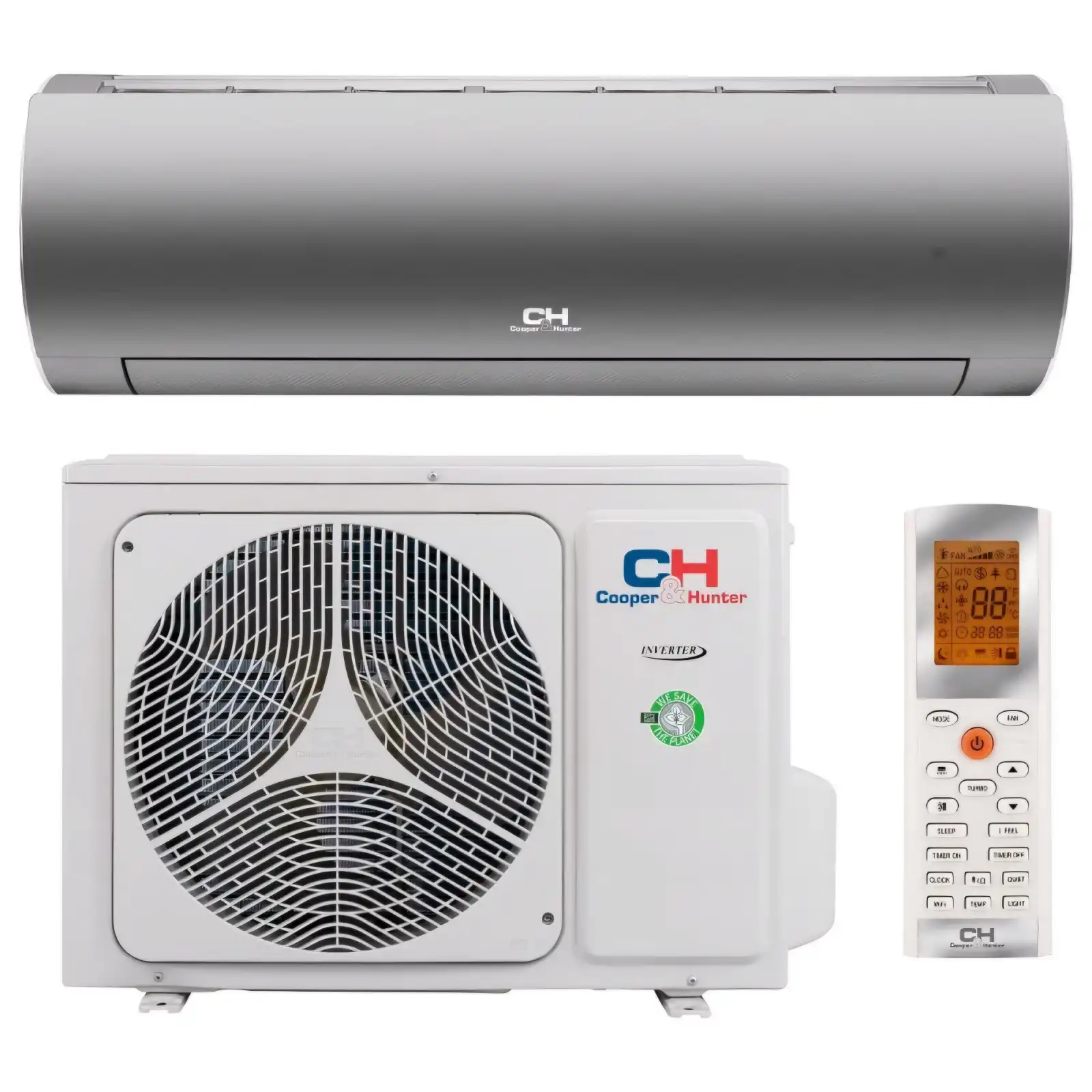 Кондиционер Cooper&Hunter CH-S09FTXD2-WP DAYTONA INVERTER (12) Кондиционер Cooper&Hunter CH-S18FTXD2-SC DAYTONA INVERTER Wi-Fi, 50 м2 — изображение 1