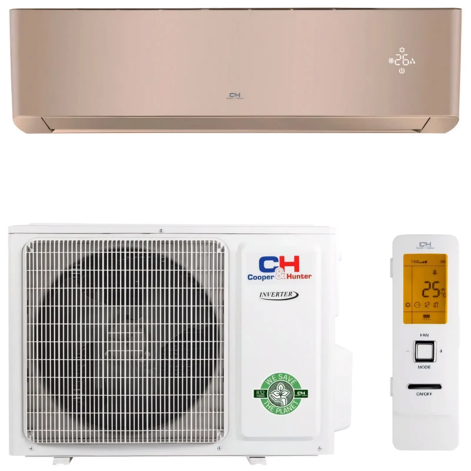 Кондиціонер Cooper&Hunter CH-S18FTXAM2S-GD SUPREME Wi-Fi, 50м2 - Зображення 1