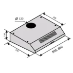 Вытяжка PARMA 50 WH — изображение 2