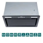 Вытяжка PUNTO 52 BK MBG (1000) ST