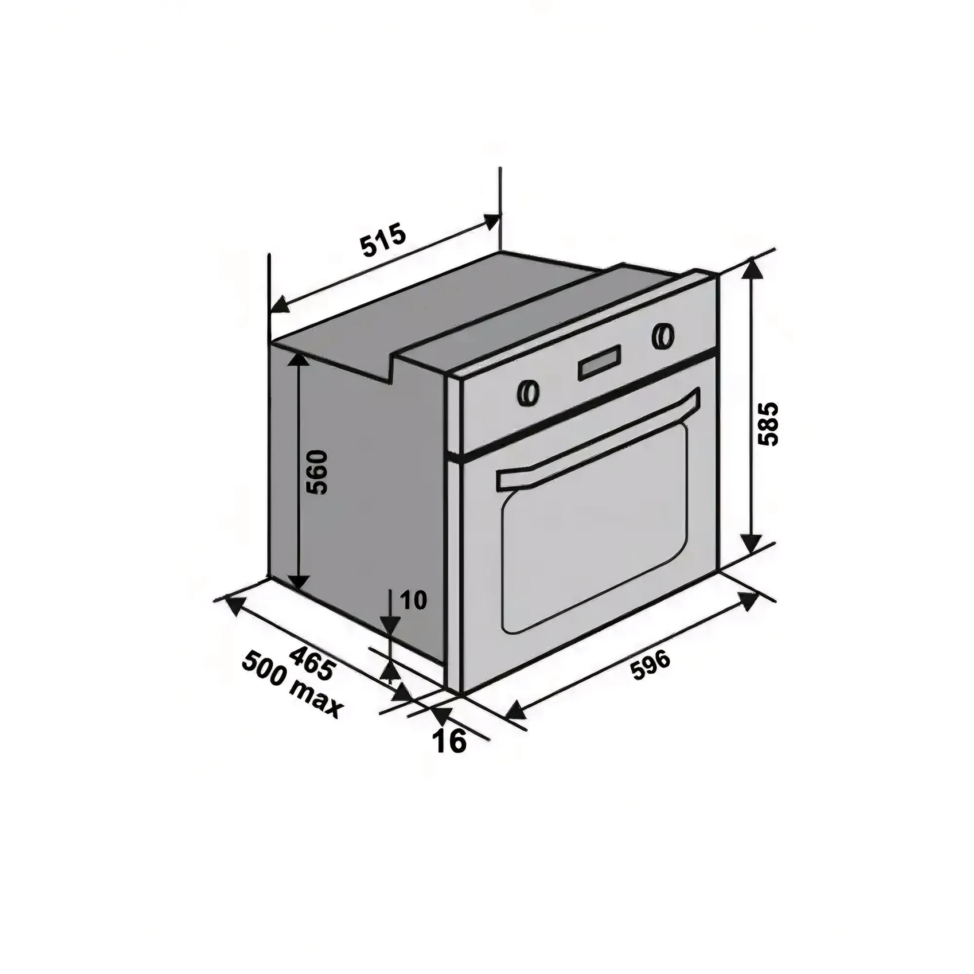 Электрические духовые шкафы EO60TC-5P BG - Зображення 9