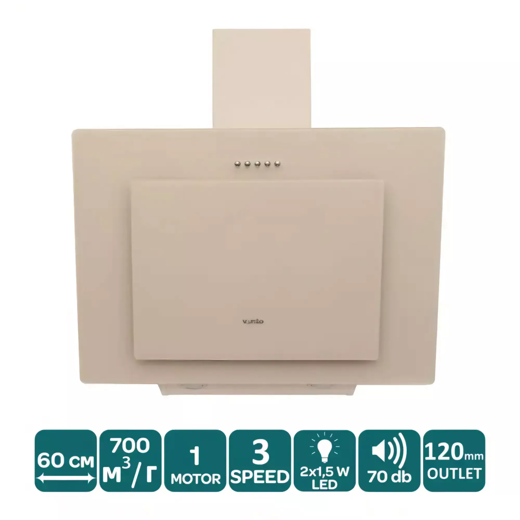 Вытяжка FIORE 60 IVG (700) PB - Зображення 3