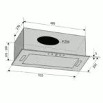 Вытяжка PUNTO 52 BK (900) PB PC - Зображення 2