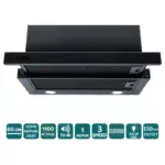 Витяжка GARDA 60 MBG (1100) LED