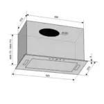 Вытяжка PUNTO 52 BG (700) PB - Зображення 6