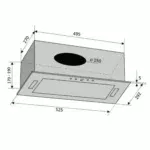 Витяжка PUNTO 52 BK (700) PB PC - Зображення 5