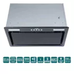 Вытяжка PUNTO 52 BK MBG (1000) ST
