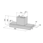 Вытяжка PUNTOLUX 60 BK/BG (1200) TRC - Зображення 2