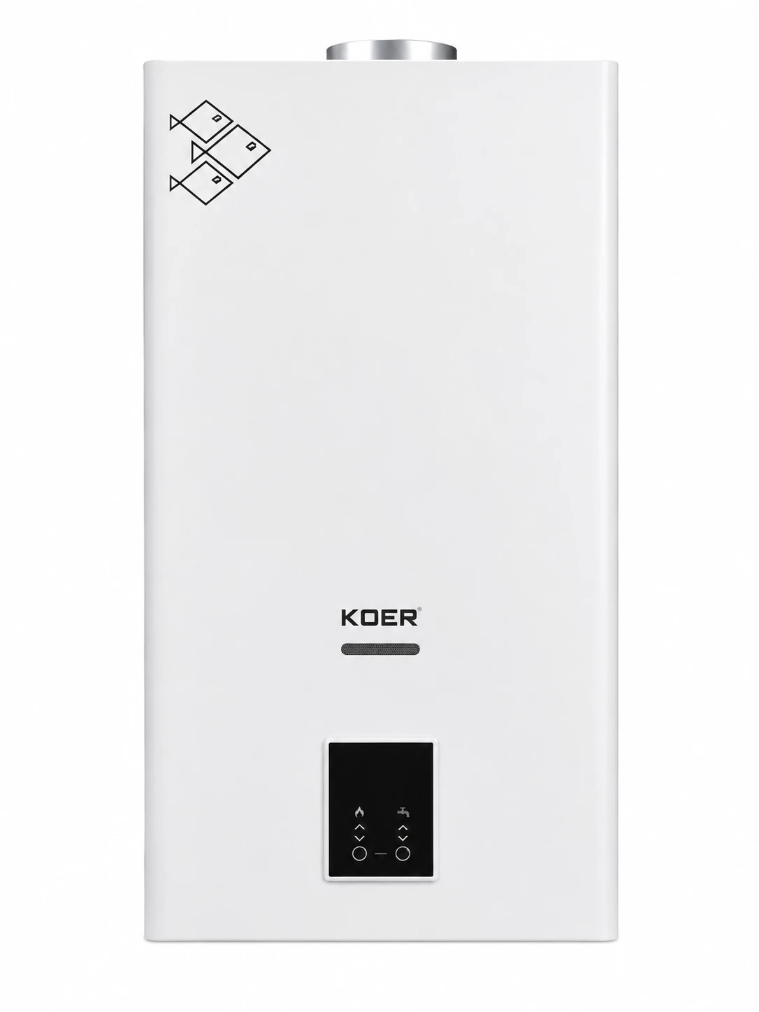 Газовая колонка KOER KWH.G0210 WHITE дымоходная с модуляцией 10 лмин, 20 кВт (4) Газовая колонка KOER KWH.G0210 WHITE дымоходная с модуляцией 10 л/мин, 20 кВт — изображение 1