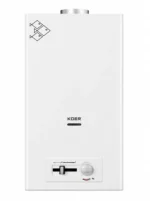 Газовая колонка KOER KWH.G0410 WHITE дымоходная с пьезорозжигом 10 л/мин, 20 кВт