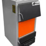 Котел твердотопливный шахтный Bizon F Termo 75, 6 мм, Одноконтурный, 75кВт, 750м2, до 24 часов
