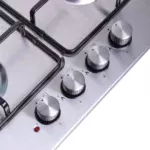 Газовая плита на 4 конфорки настольная/встраиваемая для магистрального газа/пропана варочная комбинированная поверхность HG631 B2 S (X) — изображение 5