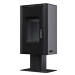 Стальная печь BOKAR Aston FD Black Ceramatex 9 кВт — изображение 4